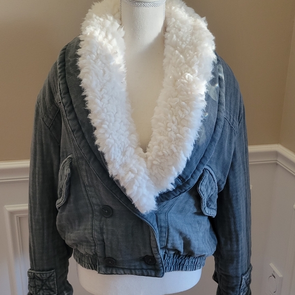 NWT!! Free People Georgia Teddy collar Jacket - Picture 3 of 17